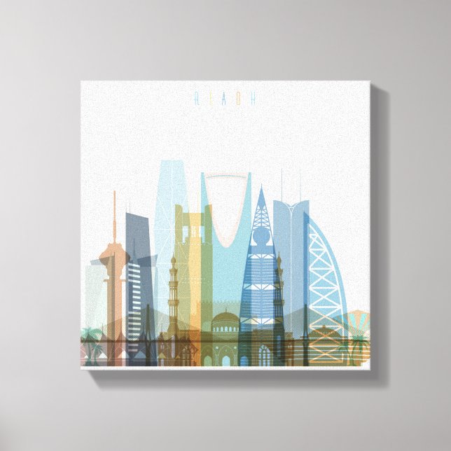 Riyadh, Saudi Arabia | City Skyline Canvas Print (Front)
