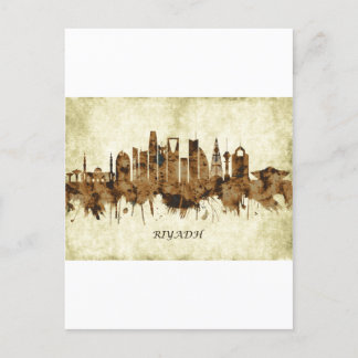 Riyadh Saudi Arabia Cityscape Invitation Postcard