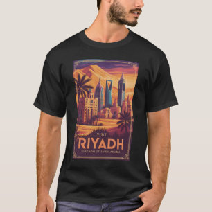 Riyadh Saudi Arabia Desert Illustration Travel Art T-Shirt