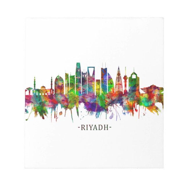 Riyadh Saudi Arabia Skyline Notepad (Front)