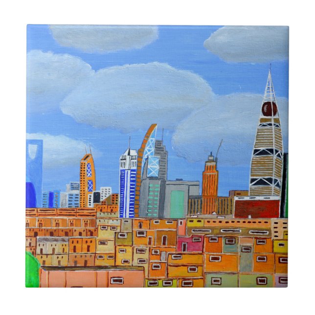 Riyadh, Saudi Arabia Tile (Front)