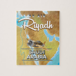 Riyadh Saudi Arabia vintage travel poster Jigsaw Puzzle