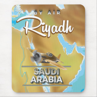 Riyadh Saudi Arabia vintage travel poster Mouse Mat