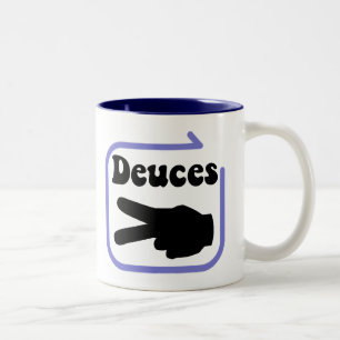 Riyah-Li Designs Deuces Two-Tone Coffee Mug