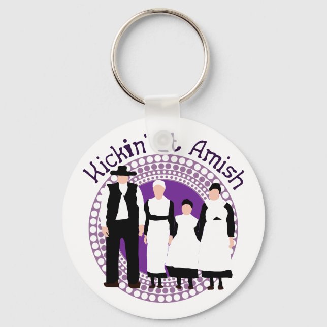Riyah-Li Designs Kickin' It Amish Key Ring (Front)