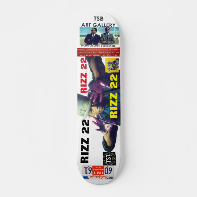 RIZZ  22   Skateboard, 7¾" Deck Skateboard (Front)