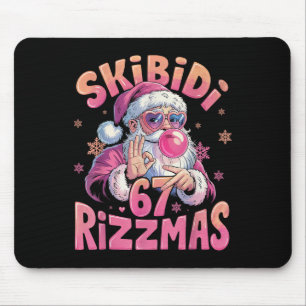 Rizz Christmas 67 Funny Xmas Gen Alpha Skibidi Riz Mouse Mat