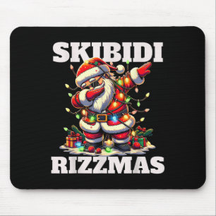 Rizz Christmas Santa Funny Xmas Gen Alpha Skibidi  Mouse Mat