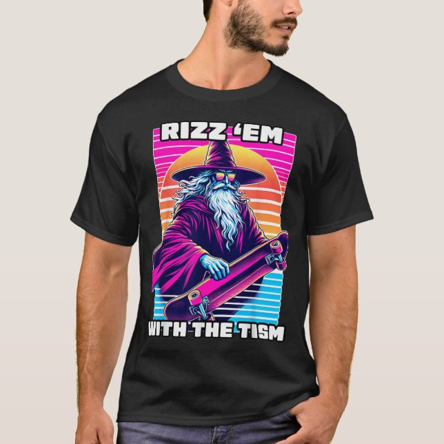 Rizz Em With The Tism Autism Awareness Boys Girls T-Shirt (Front)