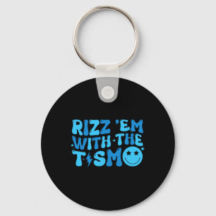 Rizz Em With The Tism Funny Autism Awareness Boys Key Ring
