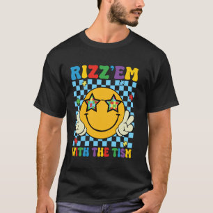 Rizz Em With The Tism Funny Autism Awareness Boys T-Shirt