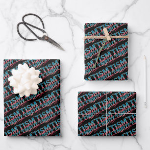 Rizz Em With The Tism Meme Autism Funny Racoon Wrapping Paper Sheet