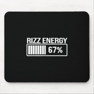 Rizz Energy At 67 Funny Six Seven Gen Alpha Meme  Mouse Mat