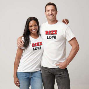 Rizz Love Fun Red and Black T-Shirt