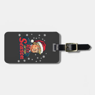 Rizz of The Season Funny Trump Christmas Santa  Luggage Tag