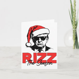 Rizz The Season Christmas Humourous Trump 2024 San Card