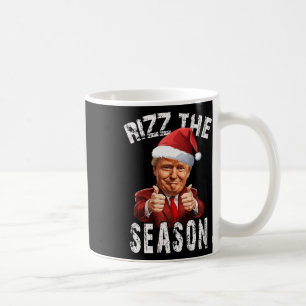 Rizz The Season Christmas Trump Santa Pajama Xmas Coffee Mug