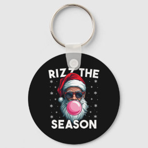 Rizz The Season Funny Christmas Rizzmas Cool Santa Key Ring