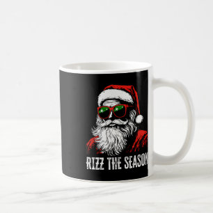 Rizz The Season Funny Cool Bruh Santa Claus Merry Coffee Mug