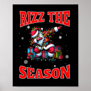 Rizz The Season Funny Middle School Gen Alpha Chri Poster