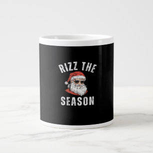 Rizz The Season Funny Santa Merry Rizzmas Rizzler Large Coffee Mug