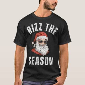 Rizz the Season Funny Santa Merry Rizzmas Rizzler  T-Shirt