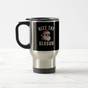 Rizz The Season Funny Santa Merry Rizzmas Rizzler  Travel Mug