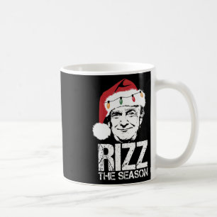 Rizz The Season Funny Trump Christmas Santa Pajama Coffee Mug