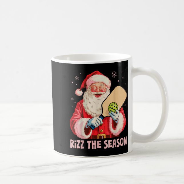 Rizz The Season Santa Ckleball Christmas Funny Riz Coffee Mug (Right)