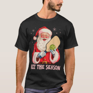 Rizz The Season Santa Ckleball Christmas Funny Riz T-Shirt