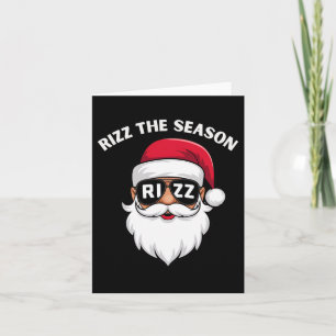 Rizz The Season Santa Claus Rizzmas Riz Funny Chri Card