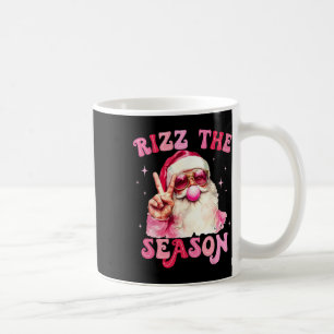 Rizz The Season Santa Pink Bubble Gum Rizzmas Chri Coffee Mug