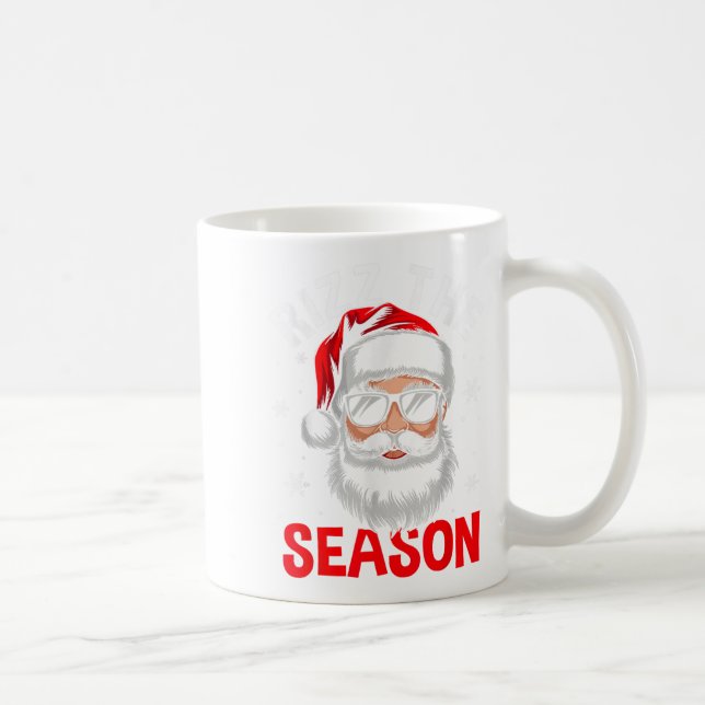 Rizz The Season Silly Christmas Funny Santa Men Te Coffee Mug (Right)