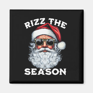 Rizz The Season Silly Christmas Funny Santa Men Te Magnet
