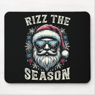 Rizz The Season Silly Christmas Funny Santa Men Te Mouse Mat