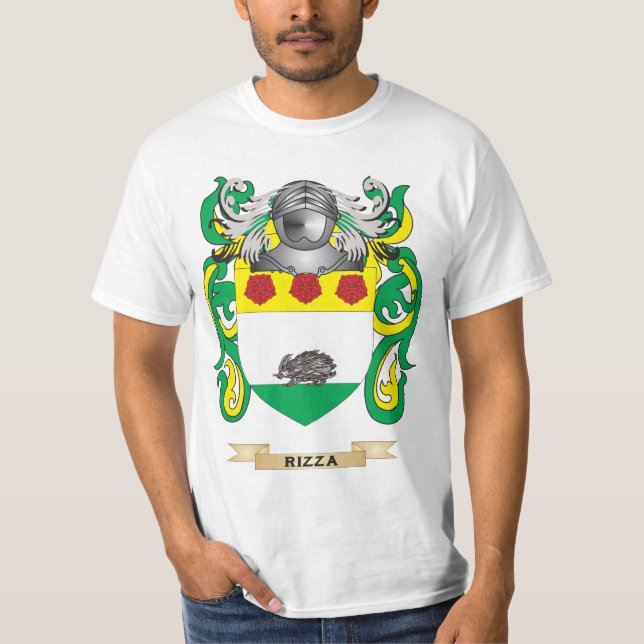 Rizza Coat of Arms (Family Crest) T-Shirt (Front)