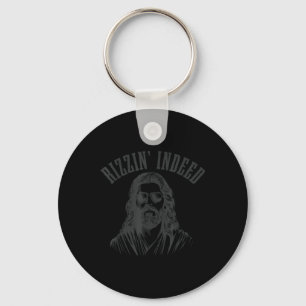Rizzin Indeed Funny Jesus He Is Rizzin Easter Chri Key Ring