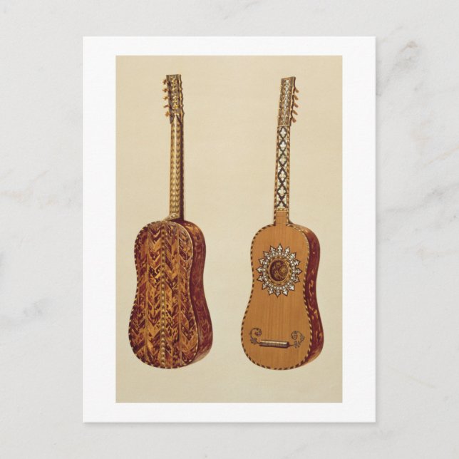 Rizzio Guitar, from 'Musical Instruments' (coloure Postcard (Front)