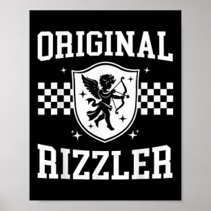 Rizzler Valentines Day - Cupid Hearts Meme Sigma R Poster