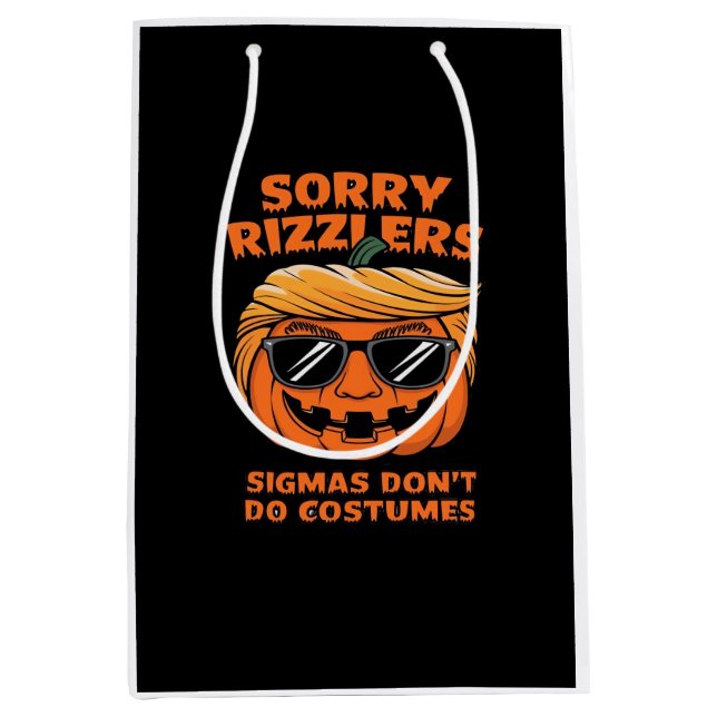 Rizzlers, Sigmas Don’t Do Costumes - Trumpkin Sigm Medium Gift Bag (Front)