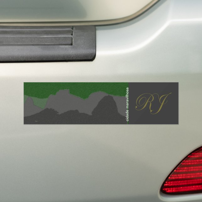 RJ Brasil Ipanema Bumper Sticker (On Car)