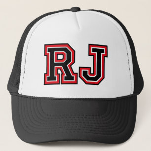 'RJ' Monogram Trucker Hat