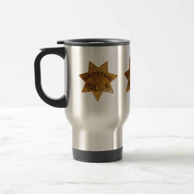 RJS BADGE TRAVEL MUG (Left)