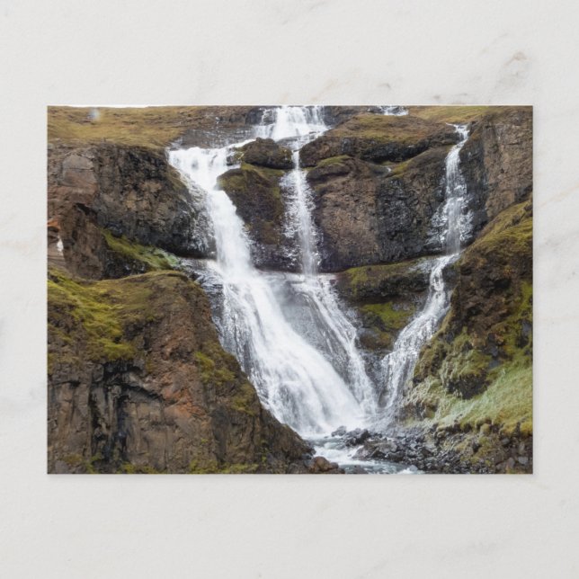 Rjukandi waterfall, Iceland Postcard (Front)