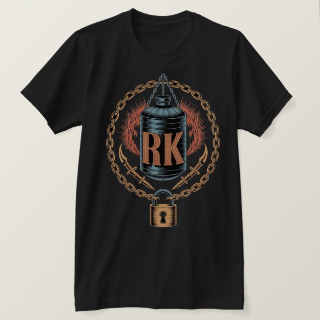 RK Industrial Barrel Logo  T-Shirt (Design Front)