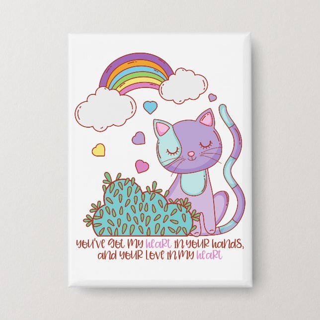 RKS Heart Song Lyric Concert Button (Front)