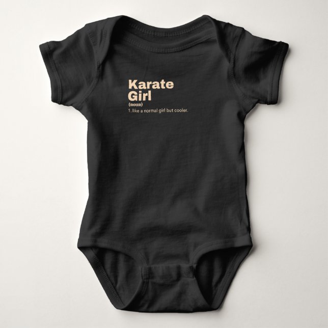 rl - Karate Baby Bodysuit (Front)