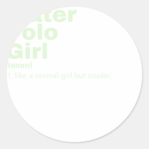 rl - Water Polo Classic Round Sticker