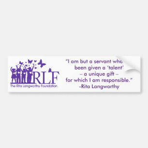 RLF Signature Logo Bumper Sticker