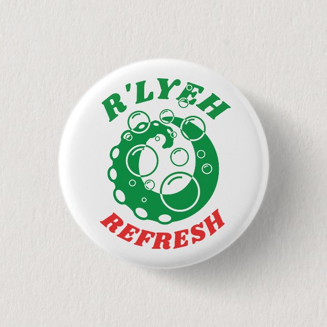 R'lyeh Laundry Detergent Innsmouth Lovecraft 3 Cm Round Badge (Front)